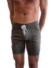 Cuffed Yoga Short (Army Green)