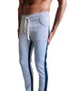 Eco-Track & Yoga Sweat Pant (Heather Grey w/Blue)