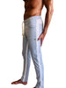 Eco-Track & Yoga Sweat Pant (Heather Grey w/White)