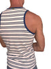 Yummy Nautical Fleece Sustain Tank Top (Navy Stripe)