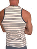 Yummy Nautical Fleece Sustain Tank Top (Dark Gray Stripe)