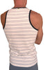 Yummy Nautical Fleece Sustain Tank Top (Light Gray Stripe)