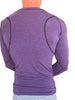 Designer Raglan Crew-Neck Tee - Long Sleeve (Eggplant Purple)