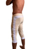 Edge Cuffed Yoga Pants (Sand w/White piping)