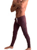 **Winter Edition** Performance Fleece Long Cuffed Jogger & Yoga Sweat Pants (Burgundy)