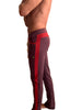 **Winter Collection** MID-Weight Performance-Performance Fleece Track & Lounge Sweat Pant (Burgundy w/Red))