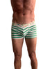 Zen Boxer Brief (Nautical Green Stripe)