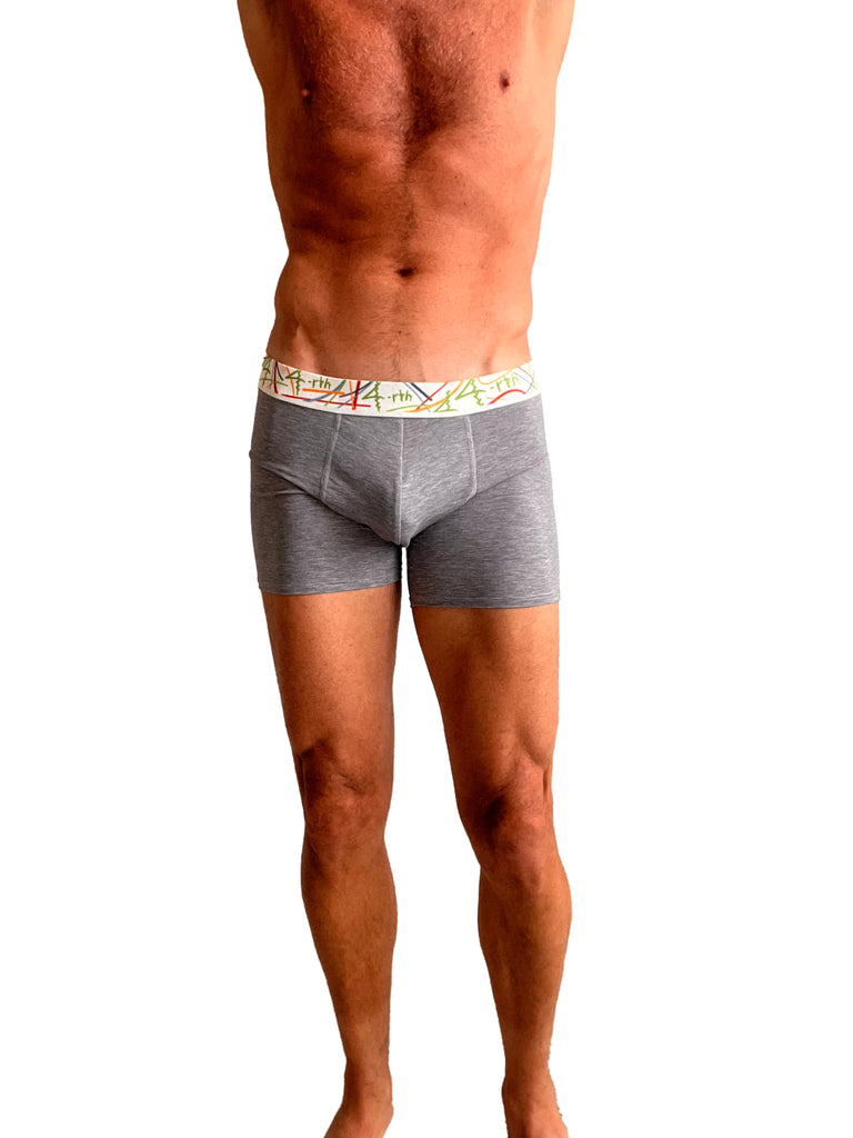 Zen Boxer Brief (Steel Heather Grey)