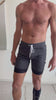 Cuffed Yoga Short (Charcoal w/Black Cuff)