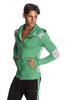 Crossover Hoodie (Bamboo Green & Grey) Mens Hoodies 4-rth 