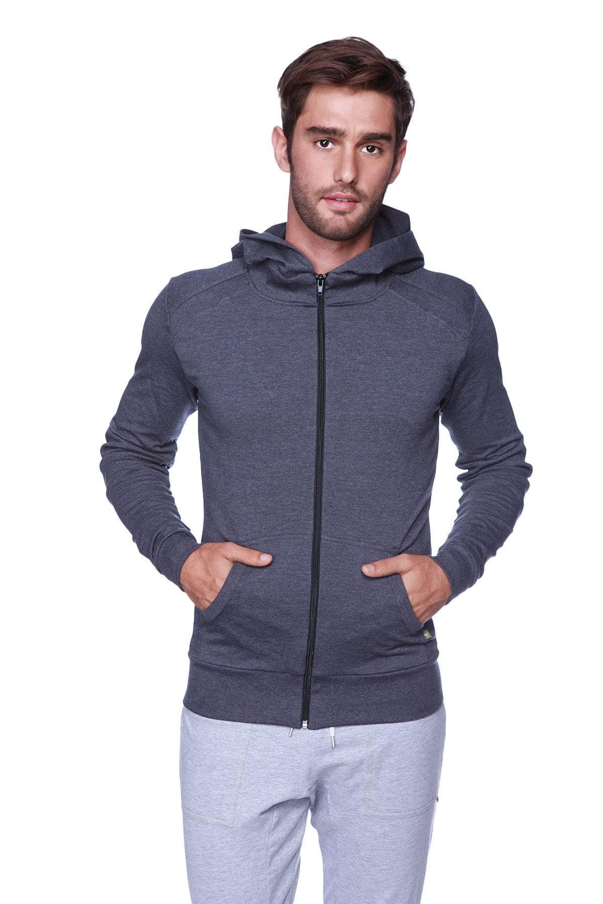 Form-fit Crossover Yoga Track Performance Hoodie (Charcoal) – 4-rth
