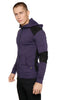 Crossover Hoodie (Eggplant & Black) Mens Hoodies 4-rth 