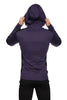 Crossover Hoodie (Eggplant & Black) Mens Hoodies 4-rth 