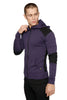 Crossover Hoodie (Eggplant & Black) Mens Hoodies 4-rth 