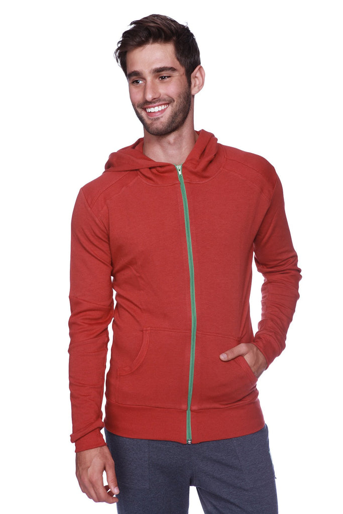 Crossover Hoodie (Solid Cinnabar) Mens Hoodies 4-rth 