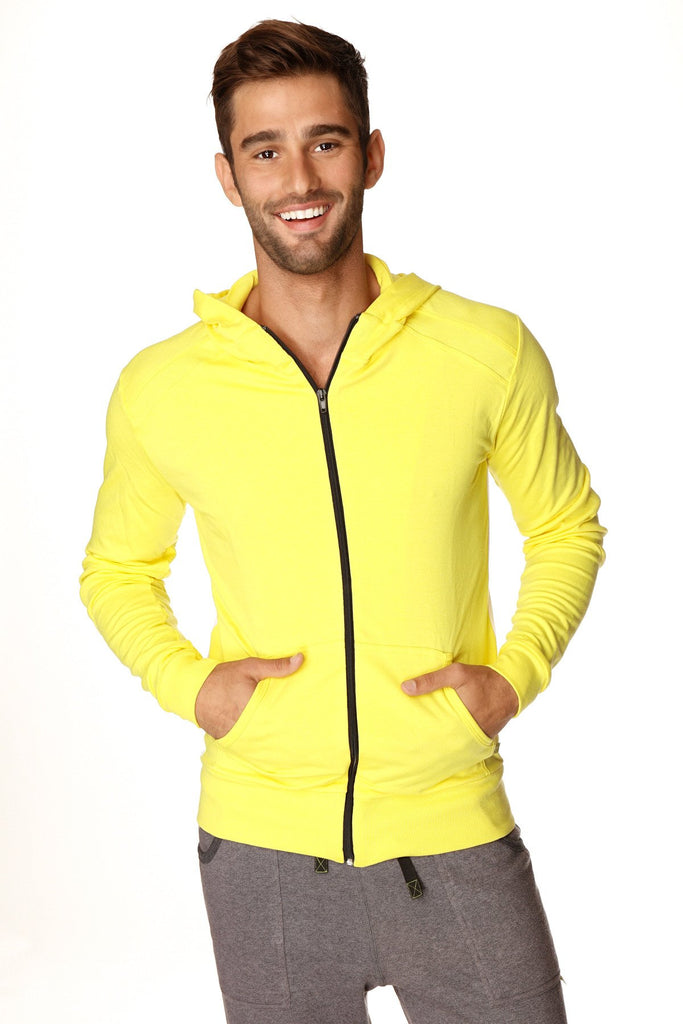 Crossover Hoodie (Tropic Yellow w/White) Mens Hoodies 4-rth 