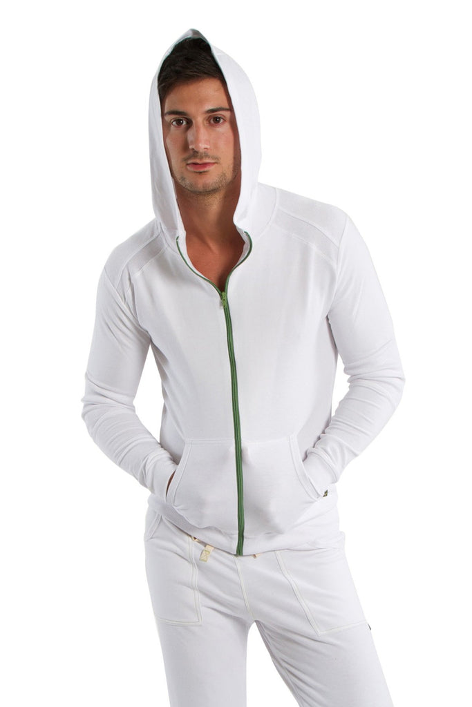 Crossover Hoodie (White) Mens Hoodies 4-rth 