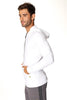 Crossover Hoodie (White w/Black Zipper) Mens Hoodies 4-rth 