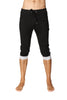 Cuffed Yoga Pants (Black w/Grey) Cuffed Pants 4-rth 