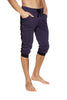 Cuffed Yoga Pants (Eggplant w/Black) Cuffed Pants 4-rth 