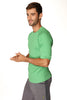 Hybrid CREW Neck Raglan Tee (Bamboo Green) Mens Tops 4-rth 