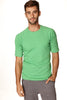 Hybrid CREW Neck Raglan Tee (Bamboo Green) Mens Tops 4-rth 