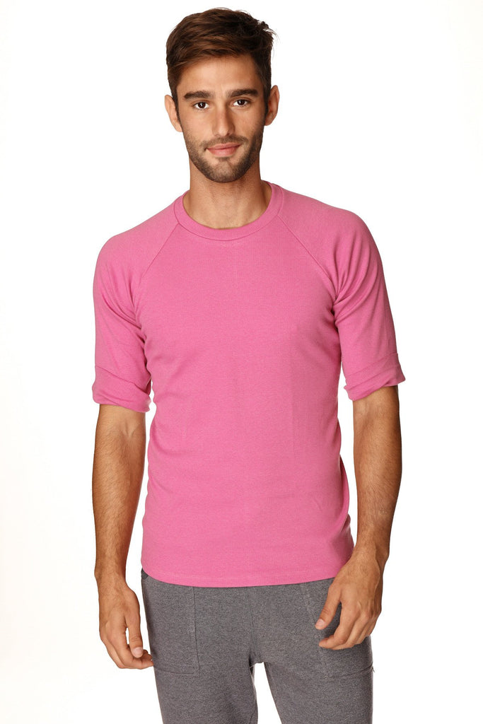 Hybrid Crew Neck Raglan Tee (Berry) Mens Tops 4-rth 