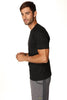 Hybrid CREW Neck Raglan Tee (Black) Mens Tops 4-rth 