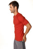 Hybrid Crew Neck Raglan Tee (Cinnabar Red) Mens Tops 4-rth 