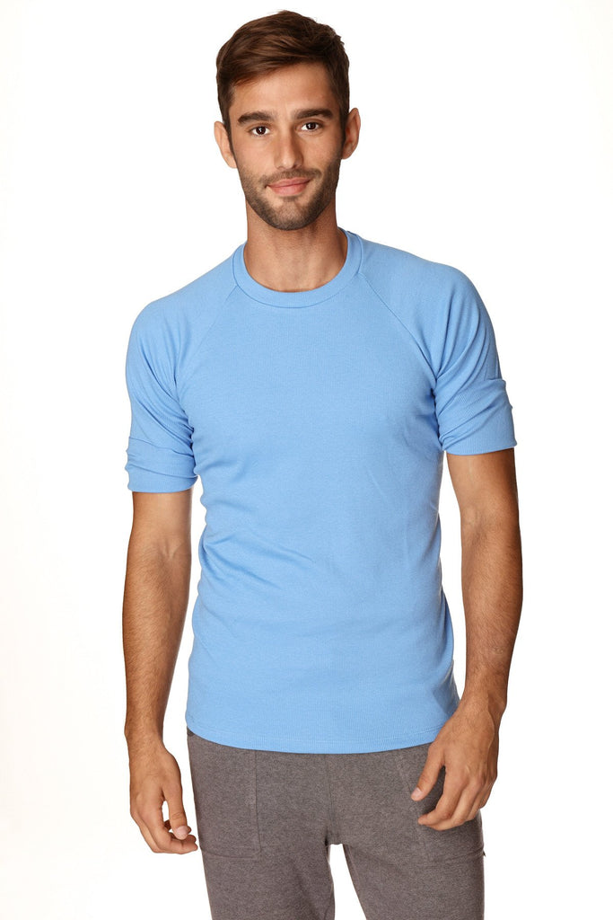 Hybrid Crew Neck Raglan Tee (Ice Blue) Mens Tops 4-rth 