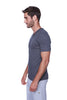 Hybrid V-Neck (Charcoal) Mens Tops 4-rth 