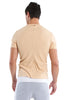 Hybrid V-Neck (Sand Beige) Mens Tops 4-rth 