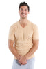 Hybrid V-Neck (Sand Beige) Mens Tops 4-rth 