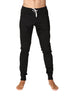 Long Cuffed Jogger Yoga Pants (Black) Long Joggers 4-rth 