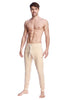 Long Cuffed Jogger Yoga Pants (Sand Beige) Long Joggers 4-rth 