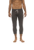 Mens 4/5 Zipper Pocket Capri Yoga Pants (Charcoal w/Black & Royal) Capri Pants 4-rth 