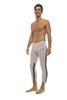 Mens 4/5 Zipper Pocket Capri Yoga Pants (GREY w/Charcoal & Black) Capri Pants 4-rth 