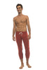 Mens 4/5 Zipper Pocket Capri Yoga Pants (RED w/Charcoal & Black) Capri Pants 4-rth 