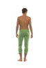 Mens 4/5 Zipper Pocket Capri Yoga Pants (Solid Bamboo Green) Capri Pants 4-rth 