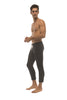 Mens 4/5 Zipper Pocket Capri Yoga Pants (Solid Black) Capri Pants 4-rth 