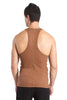 Racer-back Yoga Tank (Chocolate) Mens Tanks 4-rth 