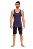 Racer-back Yoga Tank (Eggplant Purple) Mens Tanks 4-rth 