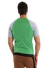 Raglan Virtual Crew Neck (Bamboo Green w/Grey) Mens Tops 4-rth 