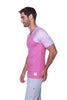 Raglan Virtual Crew Neck (Berry w/ Pink & Grey Stripe) Mens Tops 4-rth 