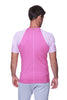 Raglan Virtual Crew Neck (Berry w/ Pink & Grey Stripe) Mens Tops 4-rth 