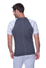 Raglan Virtual Crew Neck (Charcoal w/ Grey & White Stripe) Mens Tops 4-rth 