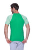 Raglan Virtual Crew Neck (Green w/ Green & White Stripe) Mens Tops 4-rth 