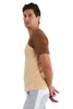 Raglan Virtual Crew Neck (Sand w/Chocolate) Mens Tops 4-rth 