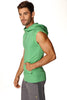 Sleeveless Yoga Hoodie (Bamboo Green) Mens Hoodies 4-rth 