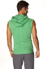 Sleeveless Yoga Hoodie (Bamboo Green) Mens Hoodies 4-rth 